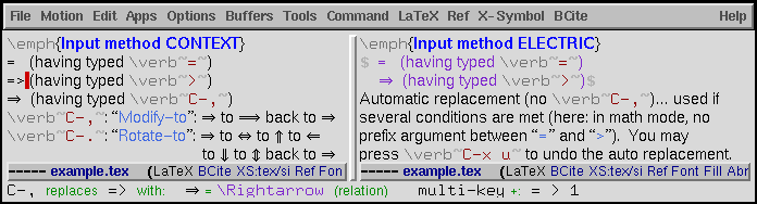 [Input method CONTEXT]